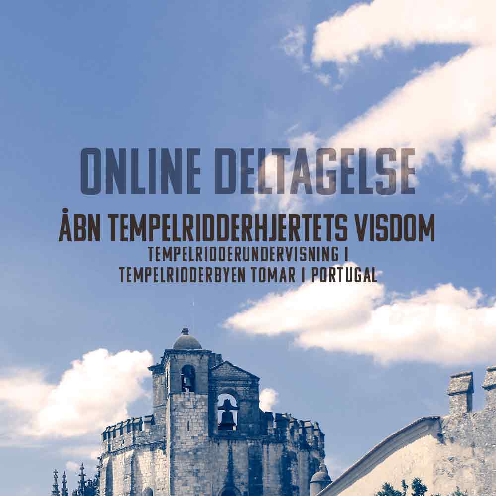 Online -Tempelridderundervisning i Tempelridderbyen Tomar i Portugal - 14/6 - 21/6